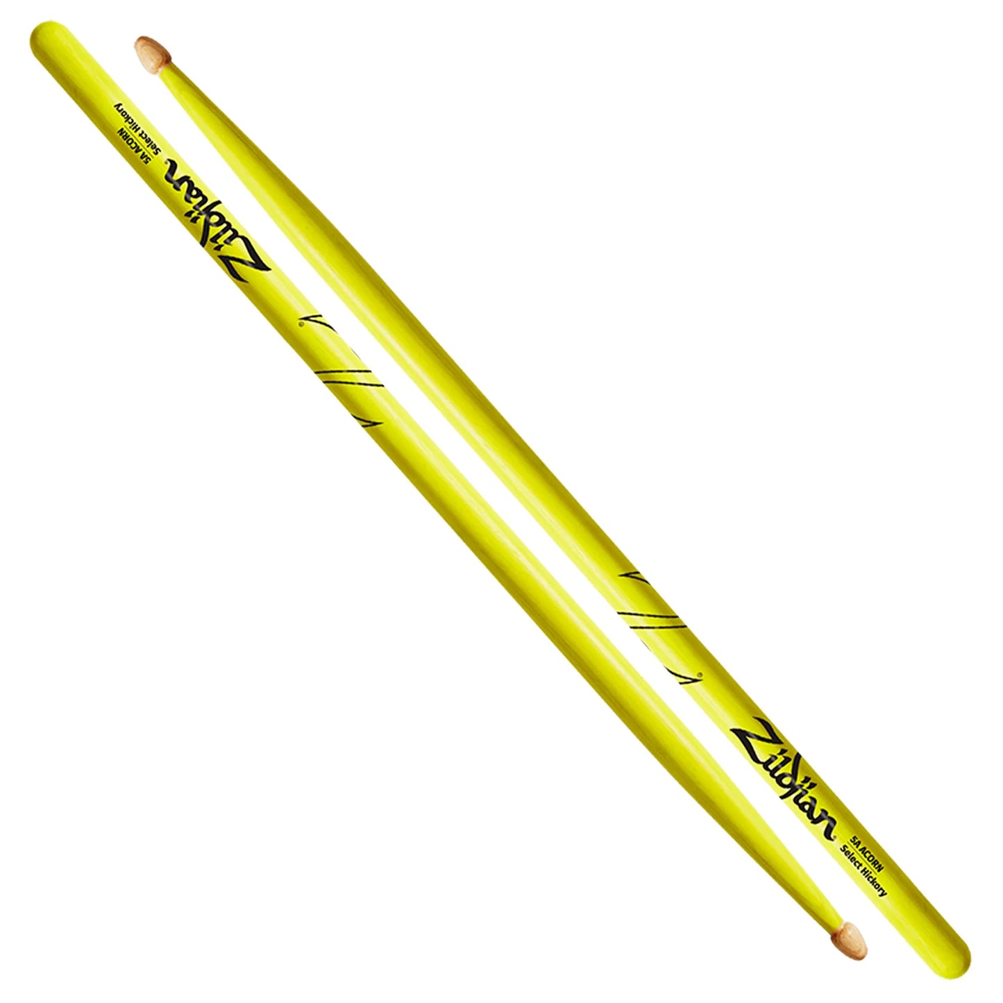 Zildjian 5A Acorn Neon Yellow Drum Sticks