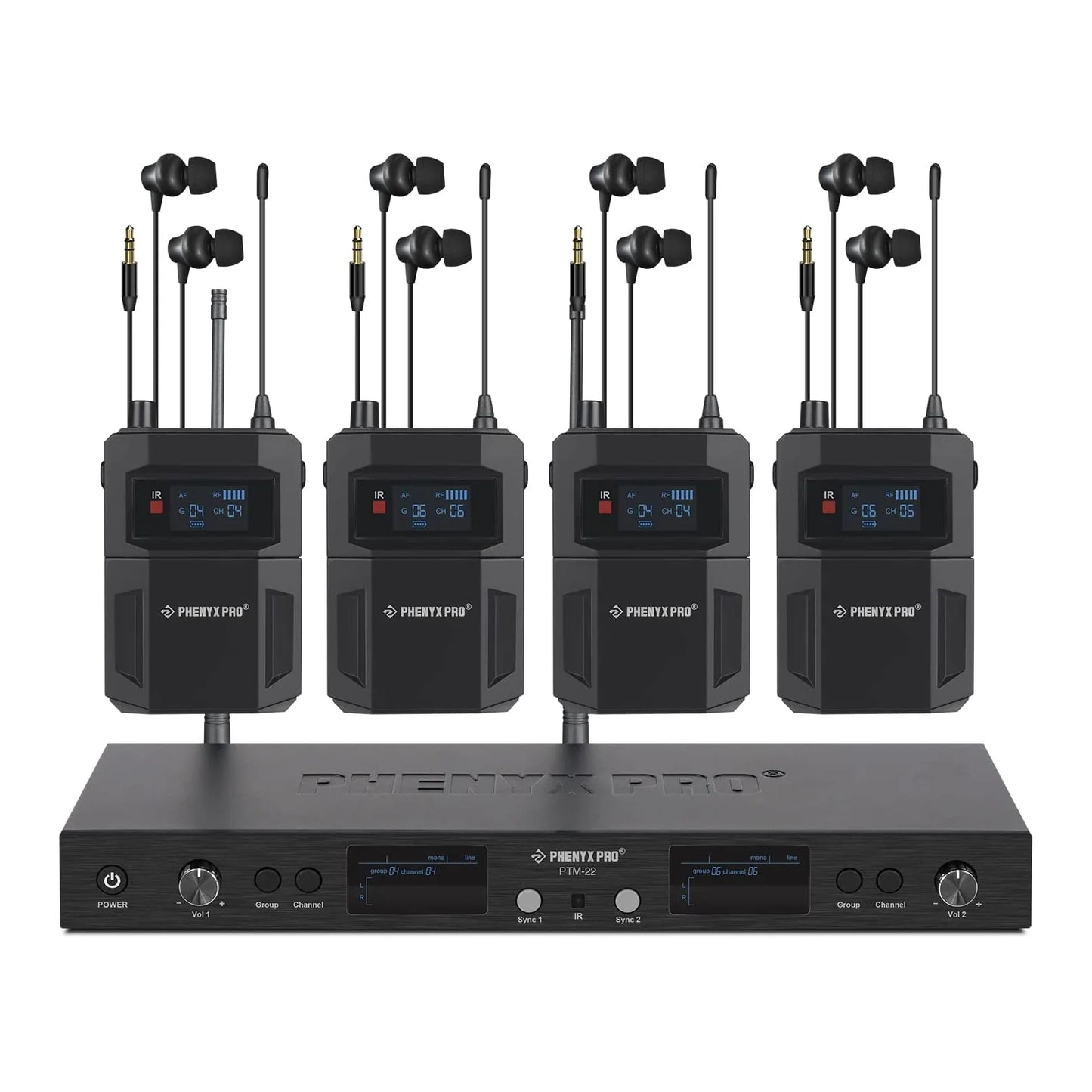 Phenyx Pro PTM-22-4B Wireless In-Ear Monitor System