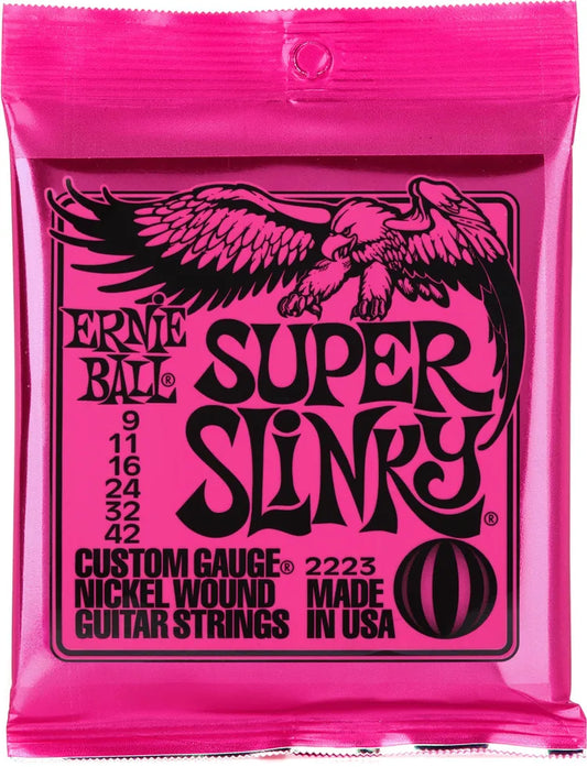 Ernie Ball Super Slinky Electric Guitar Strings - .009-.042