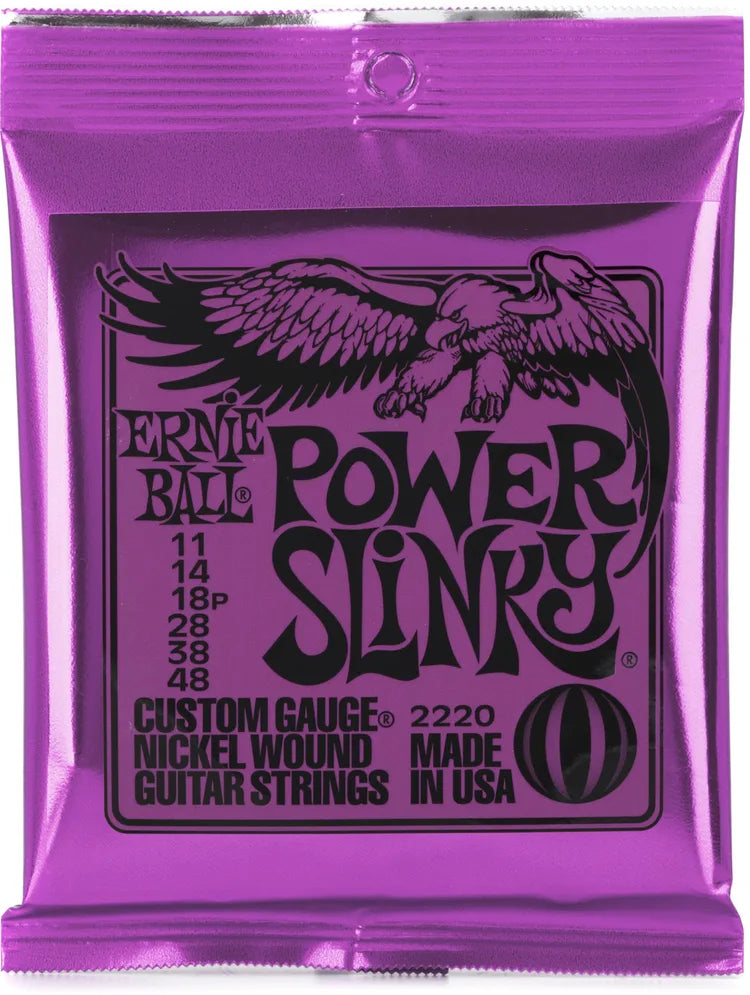 Ernie Ball Power Slinky Electric Guitar Strings - .011-.048