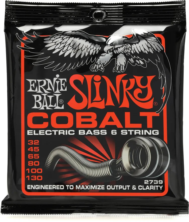 Ernie Ball Slinky Cobalt Electric 6-string Bass Strings - .032-.130