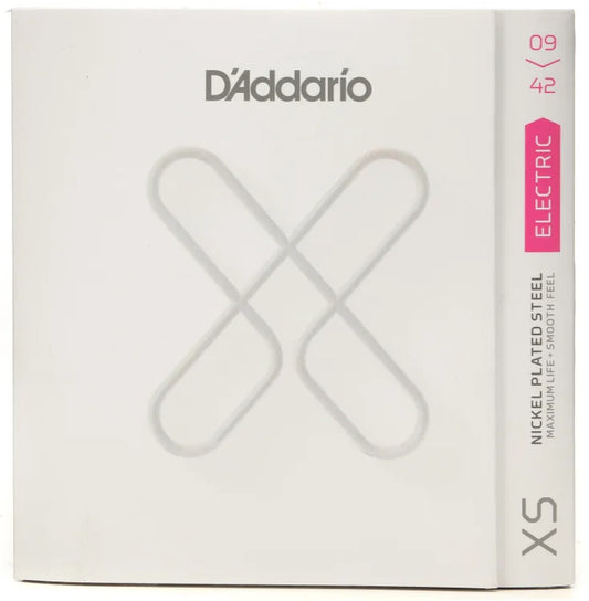 D'Addario XS Nickel Plated Steel Electric Guitar Strings - .009-.042 Super Light
