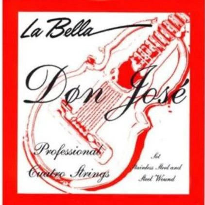 La Bella Don Jose Cuatro Strings - Silver Plated