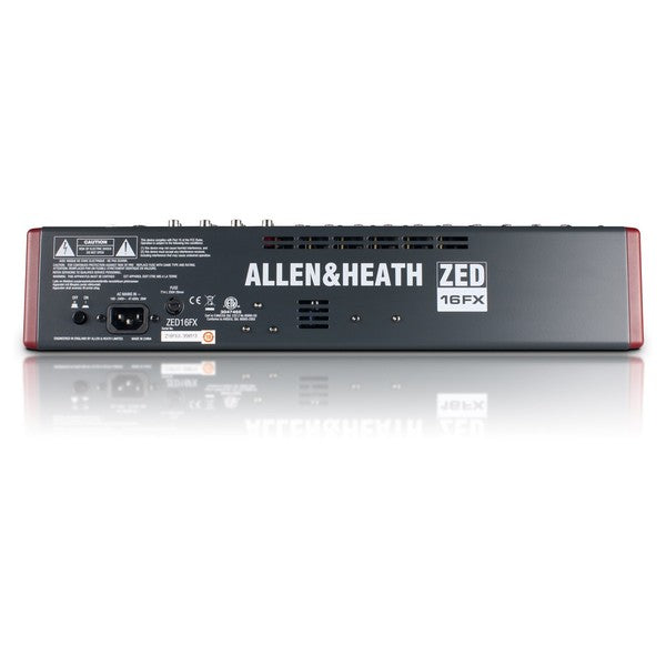 Allen & Heath ZED-16FX 16-channel Mixer with USB Audio Interface and Effects