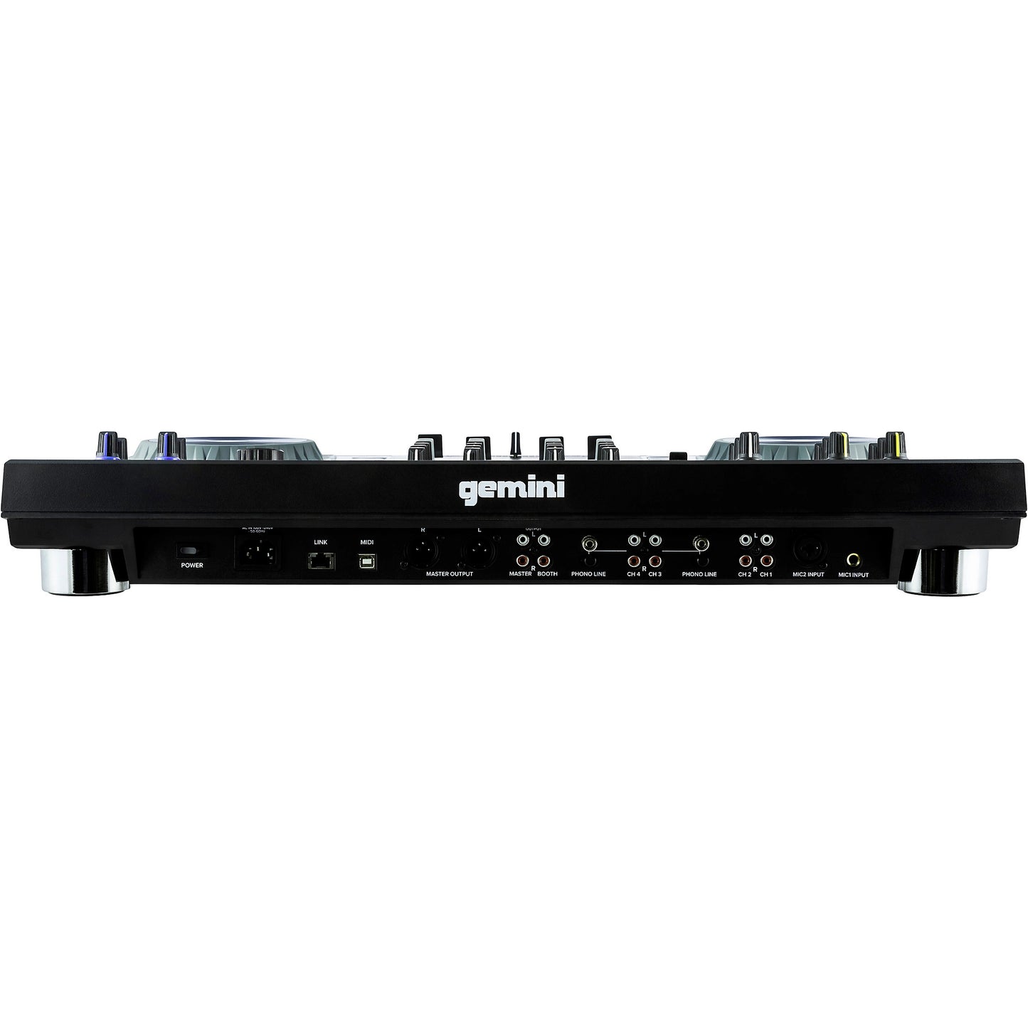 Gemini SDJ-4000 standalone DJ console — 4-channel mixer, dual decks, 7" HD display