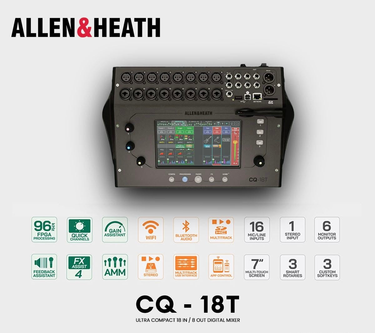 Allen & Heath CQ-18T 16-channel Digital Mixer