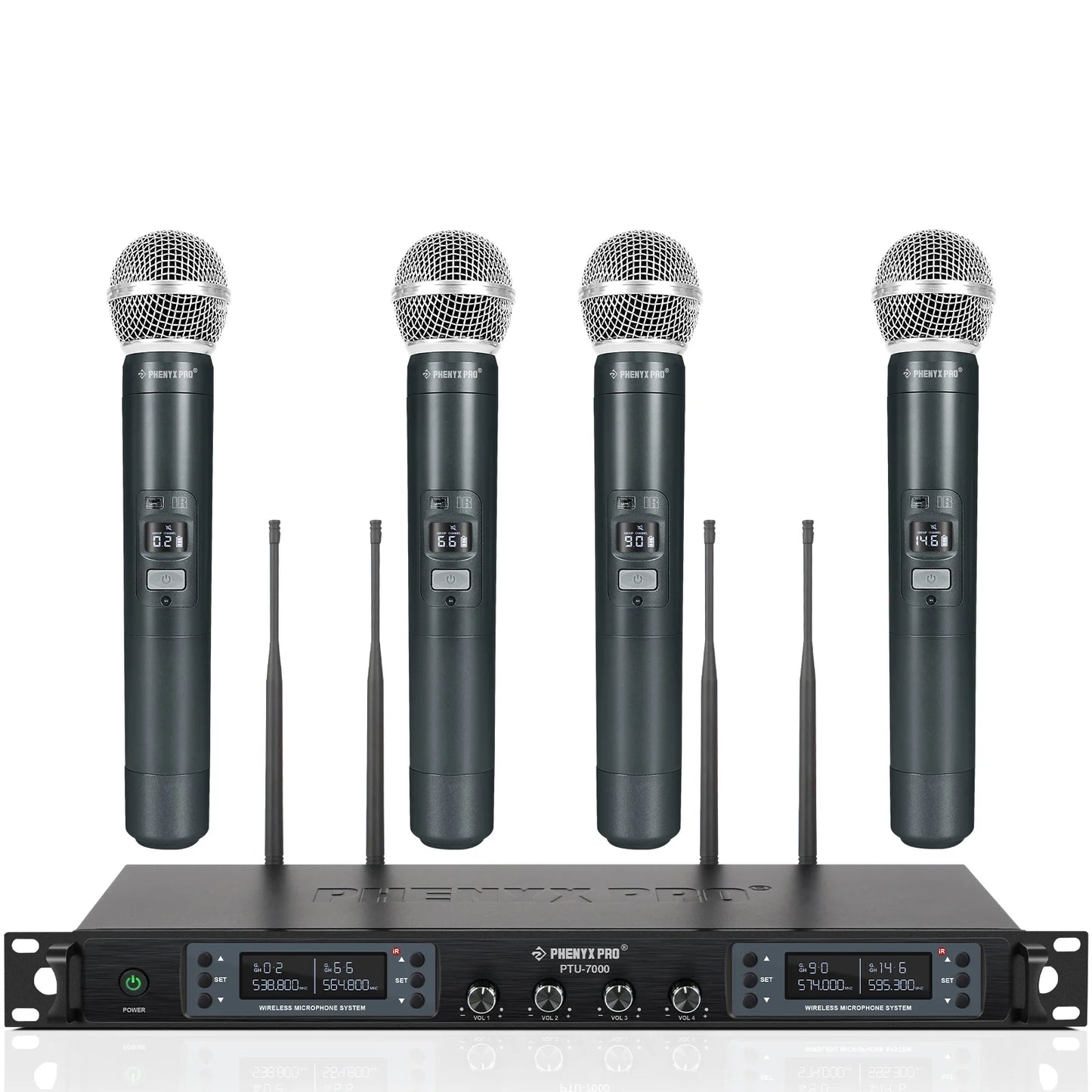 Phenyx Pro PTU-7000-4H Wireless Microphone System