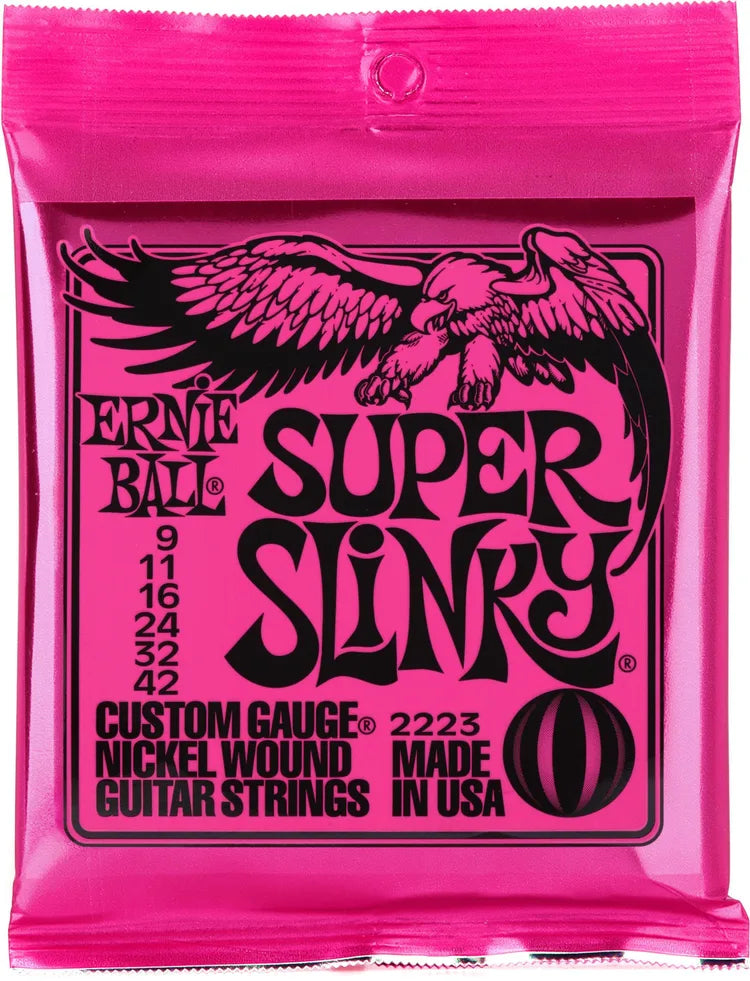 Ernie Ball Super Slinky Electric Guitar Strings - .009-.042