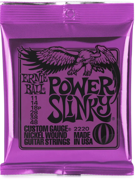 Ernie Ball Power Slinky Electric Guitar Strings - .011-.048