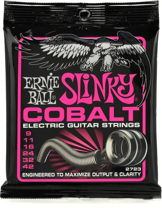 Ernie Ball Super Slinky Cobalt Electric Guitar Strings - .009-.042