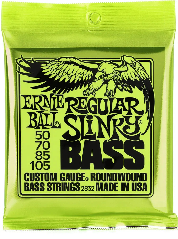 Ernie Ball Regular Slinky Electric Bass Guitar Strings - .050-.105