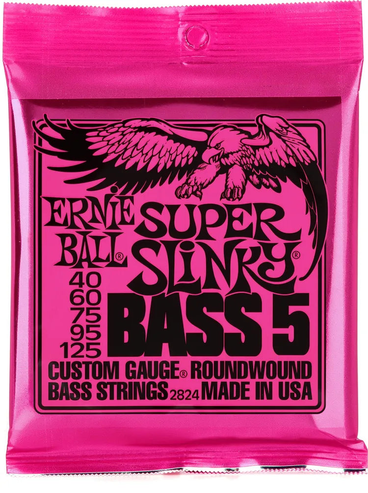 Ernie Ball Super Slinky Electric Bass Strings - .040-.125 5-string