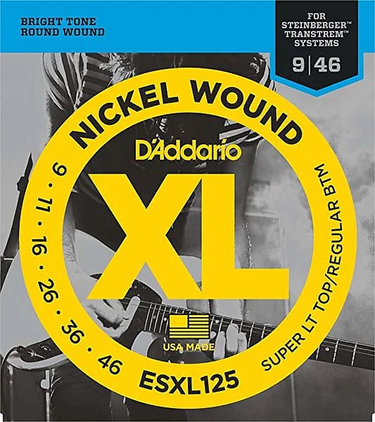 D’Addario ESXL125 Double Ball-End Strings For Steinberger (9-46)