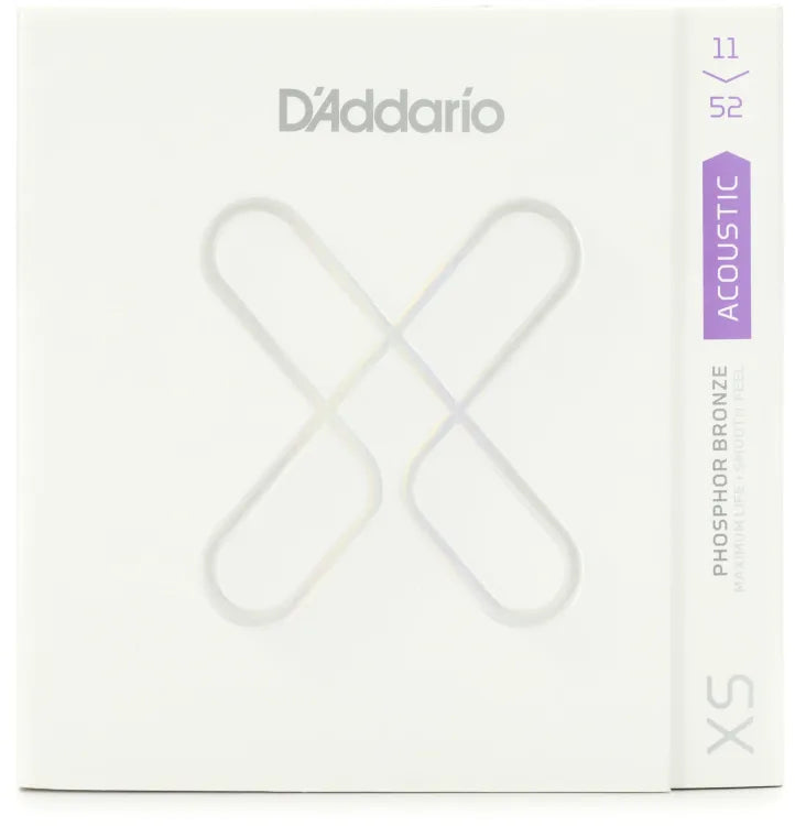 D'Addario XS Phosphor Bronze Acoustic Guitar Strings - .011-.052 Extra Light