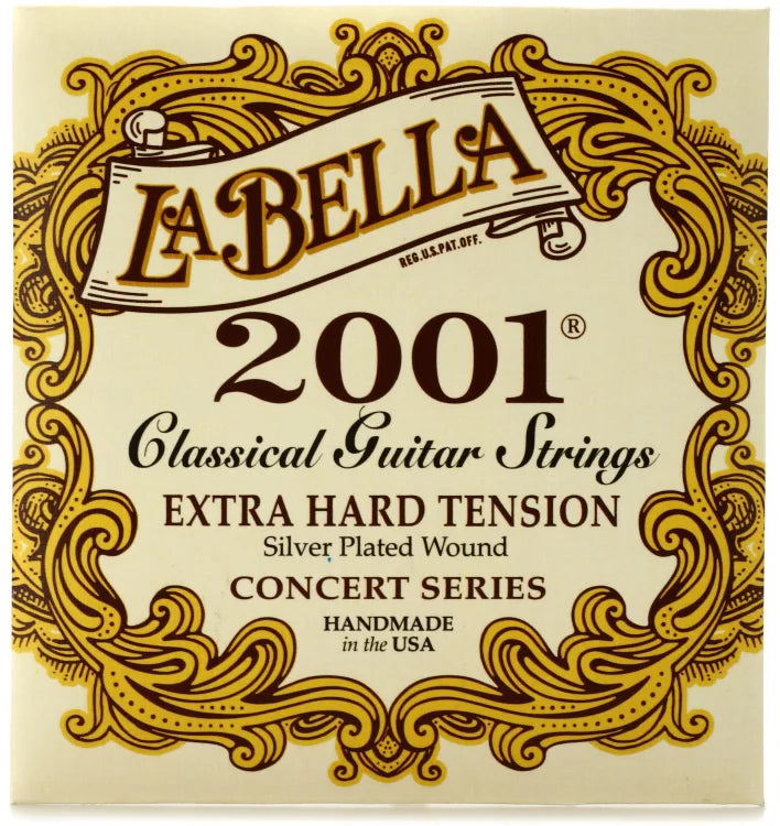 La Bella 2001 Classical Guitar Strings - Extra Hard Tension
