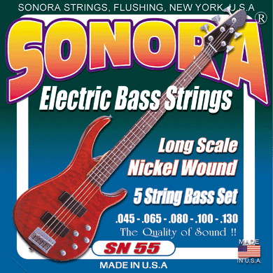Sonora SN55 Bass 5 Strings .045-.130 - Long Scale