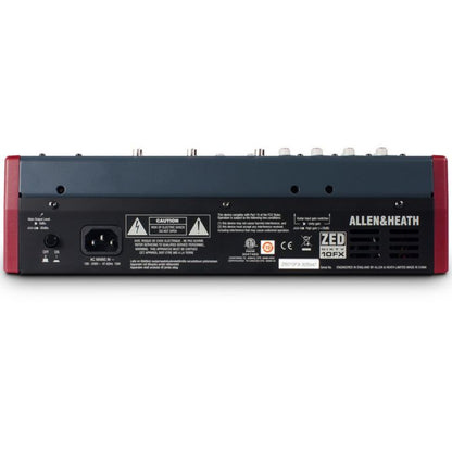 Allen & Heath ZED60-10FX 10-channel Mixer with USB Audio Interface and Effects
