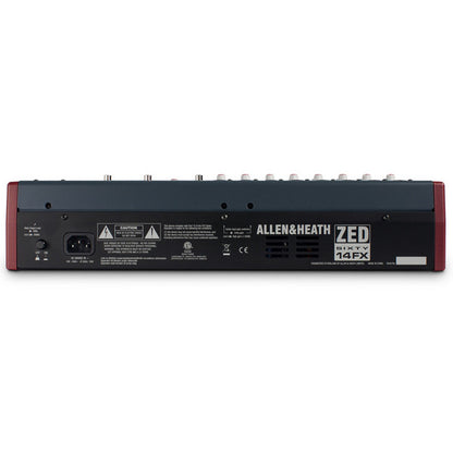 Allen & Heath ZED60-14FX 14-channel Mixer with USB Audio Interface and Effects