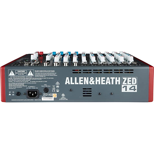Allen & Heath ZED-14 12-channel Mixer with USB Audio Interface