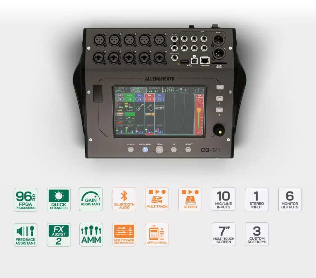 Allen & Heath CQ-12T 10-channel Digital Mixer