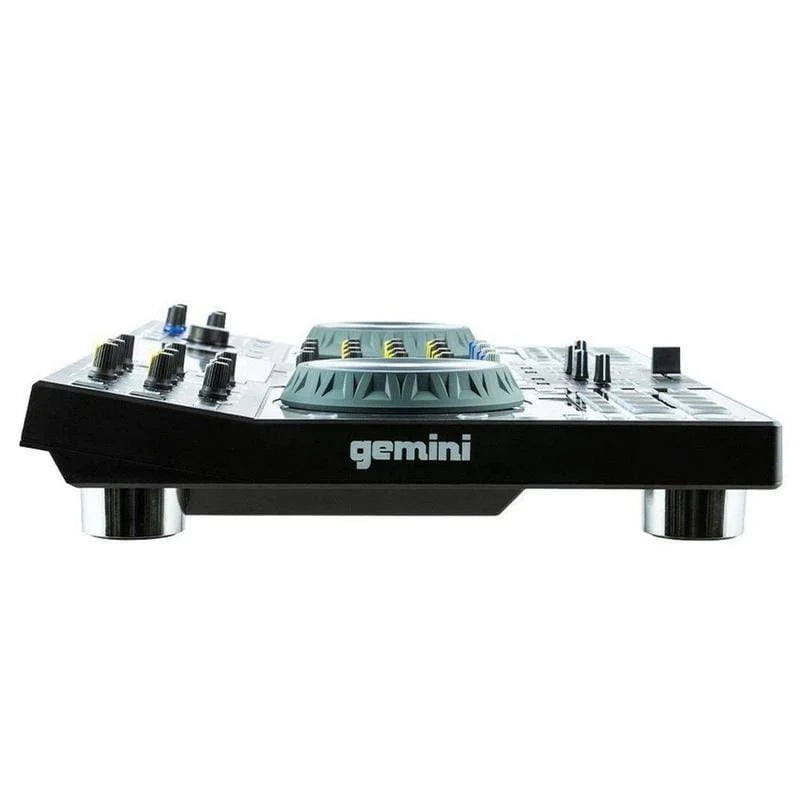 Gemini SDJ-4000 standalone DJ console — 4-channel mixer, dual decks, 7" HD display