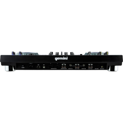 Gemini SDJ-4000 standalone DJ console — 4-channel mixer, dual decks, 7" HD display